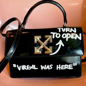 Off-white hand bag